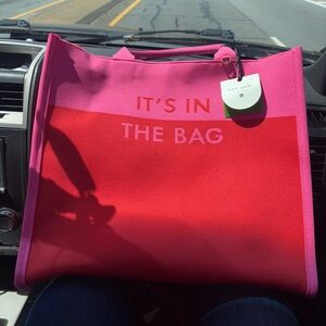 Kate Spade Vibrant Pink and Red Tote